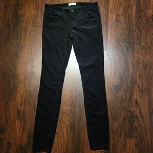 Madewell Black Corduroy Skinny Pants